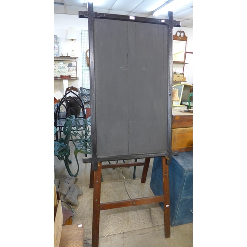 374 - An I. Wippell & Co. Ltd. pine easel with blackboard