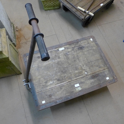 402 - A Slingsby industrial flatbed trolley