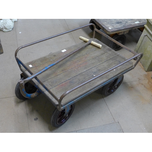 403 - An industrial flatbed trolley