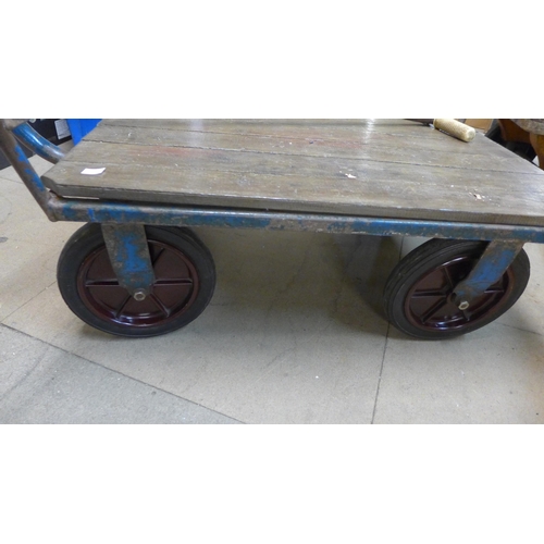 403 - An industrial flatbed trolley