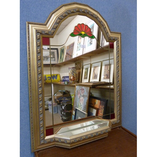 466 - An Italian style gilt framed hall mirror