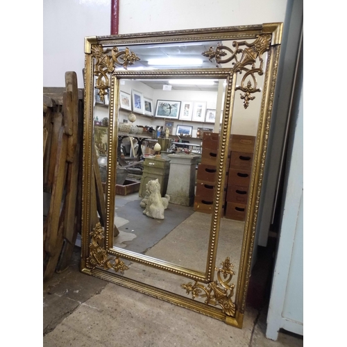 487A - A French style gilt framed mirror