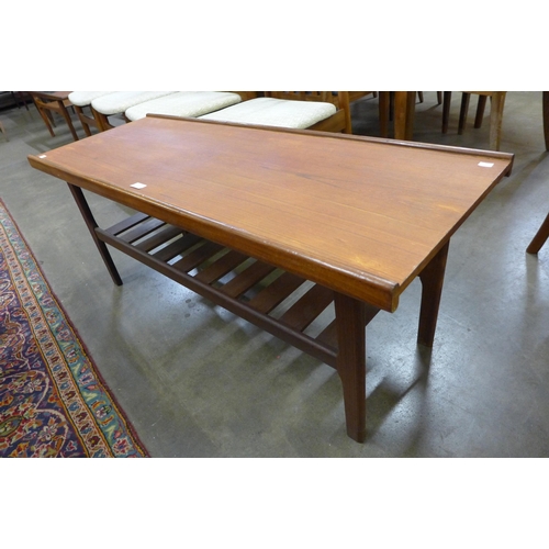 50 - A teak rectangular coffee table