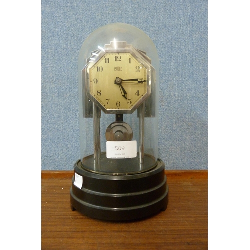 509 - A French Art Deco Bulle electric mantle clock