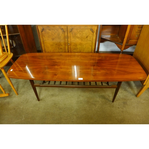 74 - A walnut coffee table