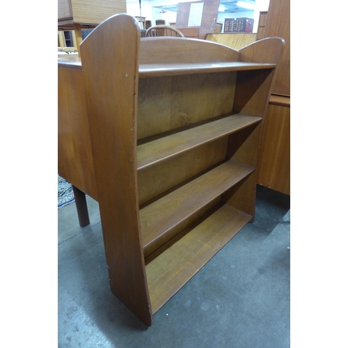 92 - A Remploy teak open bookcase