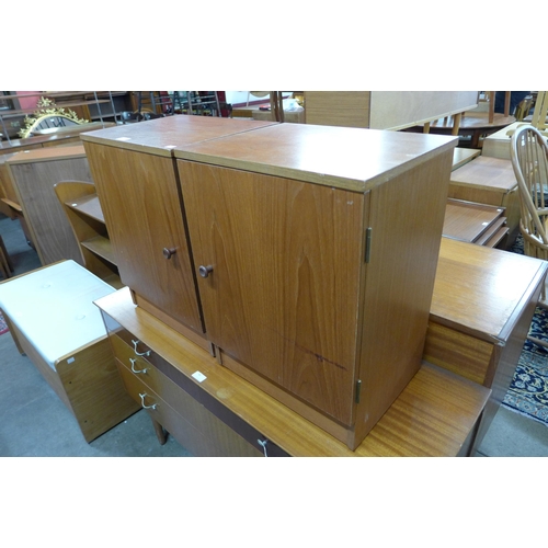 94 - A pair of Austin Suite teak bedside cabinets