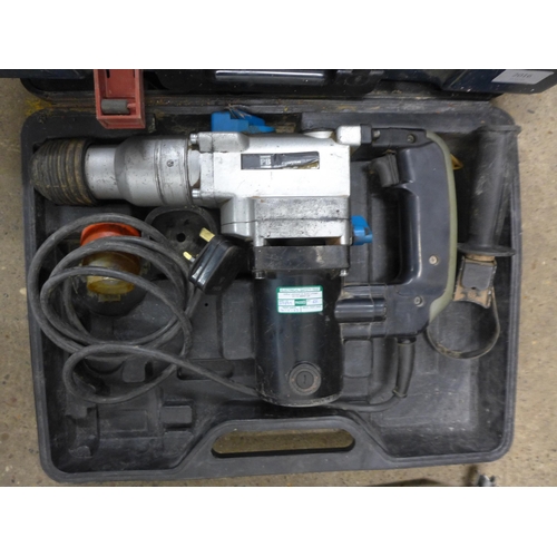 2016 - Powerbase P13850RHD rotary hammer drill, Bosch GBH 24v drill 7 Bostitch nail gun