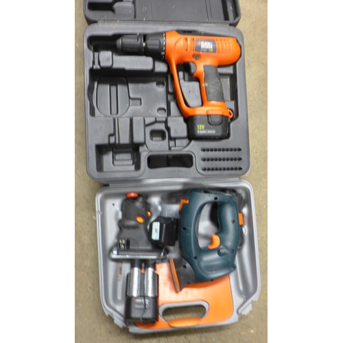 2023 - 2 Black & Decker drills (quattro and KC1282F)