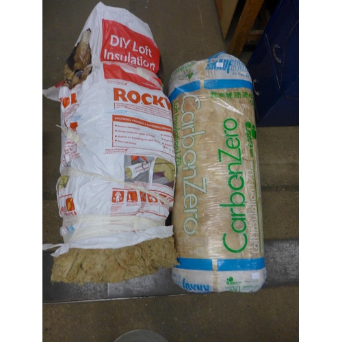 2036 - 2 Rolls of insulation including  carbon zero 170mm and Rockwool 170mm