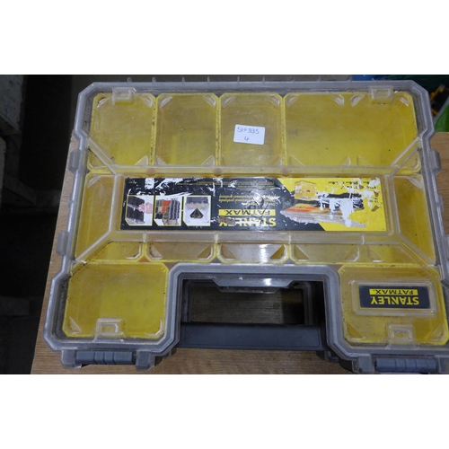 2062 - 4 Stanley Fatmax tool organization storage boxes