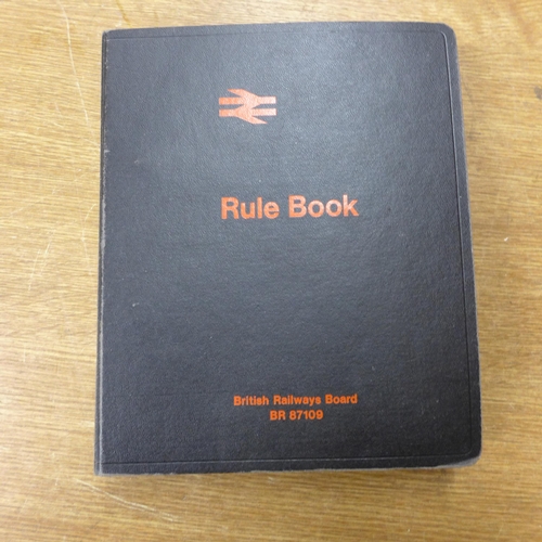 2108 - Box of railway books including The British Railways Board rule book,11 years of classic steam and me... 