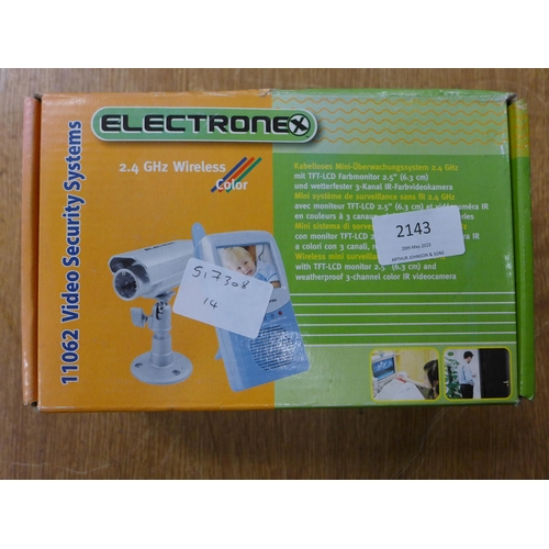 2143 - Electrone wireless video security system