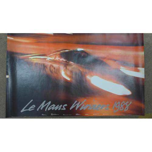 2157 - Three Jaguar posters; Daytona and Le Mans and one other