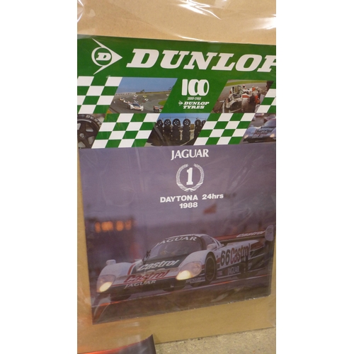 2157 - Three Jaguar posters; Daytona and Le Mans and one other