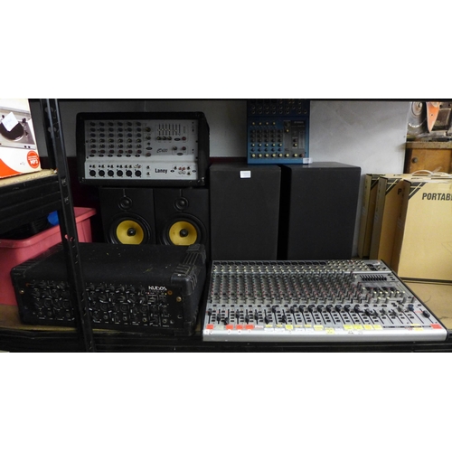 2198 - DJ bundle: Laney CD630 mixer, Kudos MX6400 mixer, Yamaha mixing console  MG8/2fx, Eurodesk mixer SL2... 