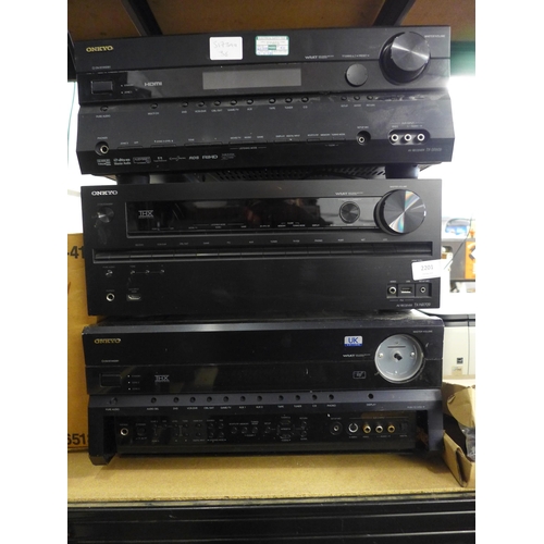 2201 - Onkyo bundle; AV receiver TXSR606, AC receiver TX-NR709, THX Ultra plus WRAT wide range amp