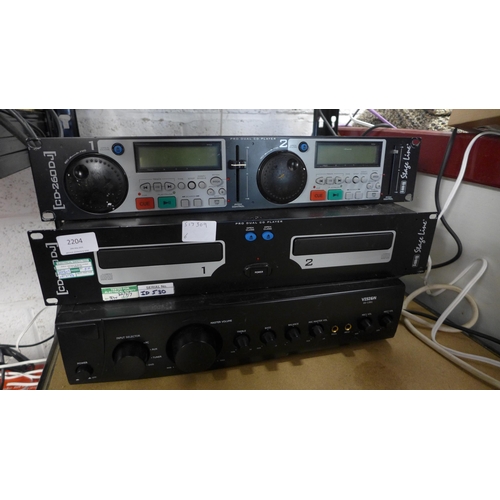 2204 - Pro-Dual CD player by Stage Line