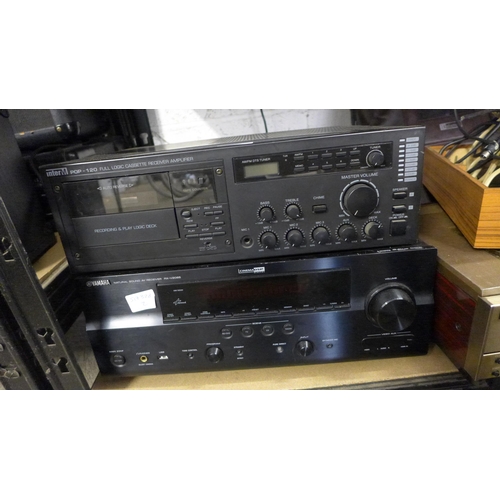 2212 - Surround sound amp & tape deck - Yamaha RX-V2065 & Interm Pop-120