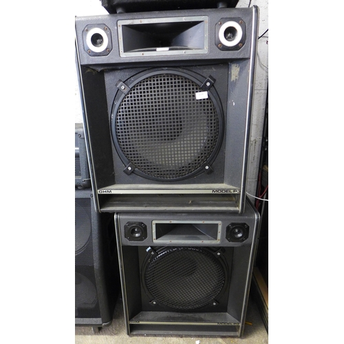 2234 - 2 OHM model P3 large speakers