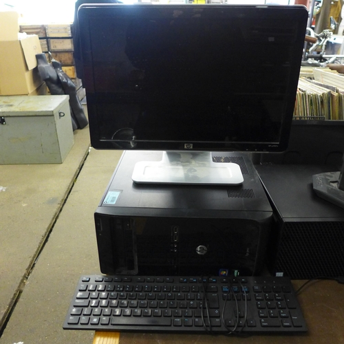 2260 - HP PC monitor, HP Pro PC & keyboard