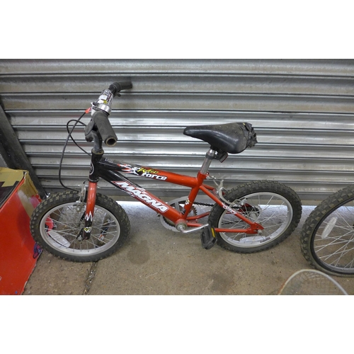 2270 - 4 Bikes; Child's Wildforce Magna, child's Guba Hood, child's City Pro Cycle and Probike Escape Squad... 