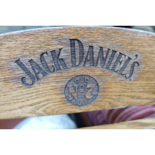 1604 - A Jack Daniels wooden rocking chair