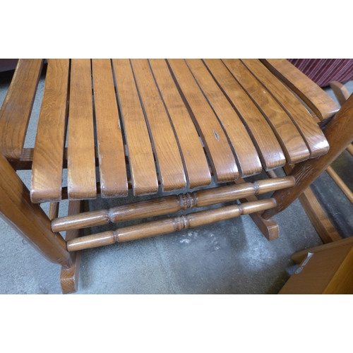 1604 - A Jack Daniels wooden rocking chair