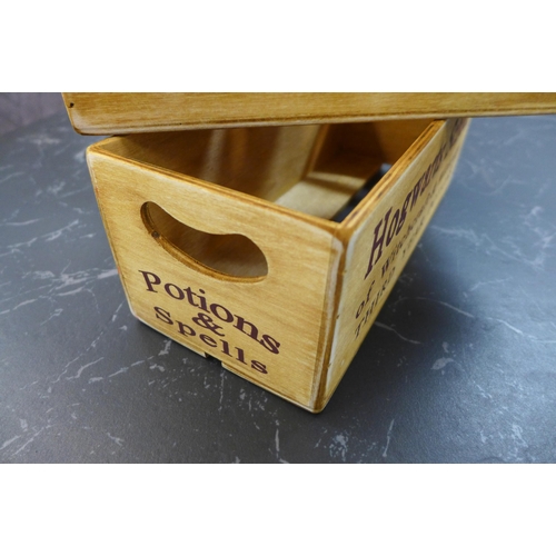 1325 - A pair of Witchcraft & Wizardry wooden storage boxes (FL2205)