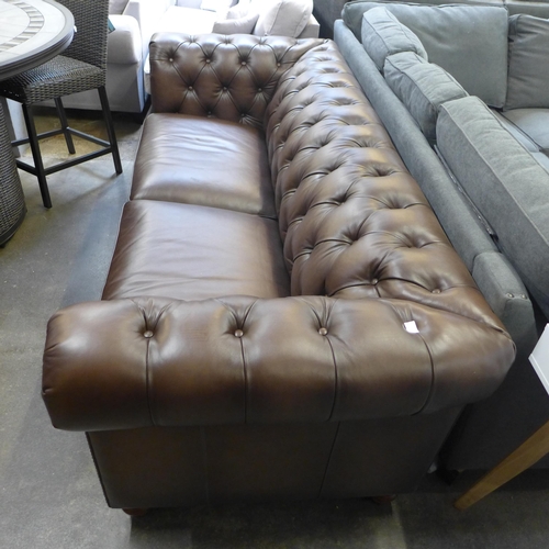 1525 - New Allington 3 Seater Brown leather Sofa, Original RRP £1666.66 +VAT (4166-28) *This lot is subject... 