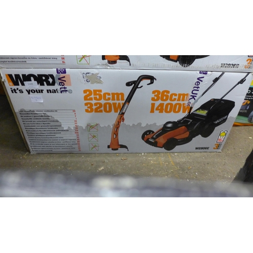 2276 - A Workz strimmer and lawnmower - return from a well known retailer (may have parts missing) - W