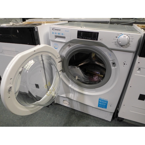 3028 - Candy Integrated Washing Machine (8kg) (H820xW600xD525), original RRP £314.17 inc. VAT - model no.:-... 