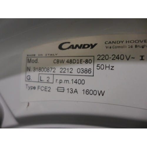 3028 - Candy Integrated Washing Machine (8kg) (H820xW600xD525), original RRP £314.17 inc. VAT - model no.:-... 