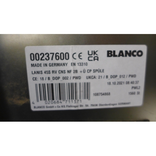 3098 - Blanco Lanis 45 S Stainless Steel Sink (860x 500) (Model: BL468493) (391-105) * This lot is subject ... 