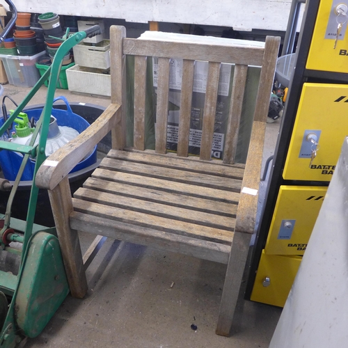 2338 - Teak garden chair