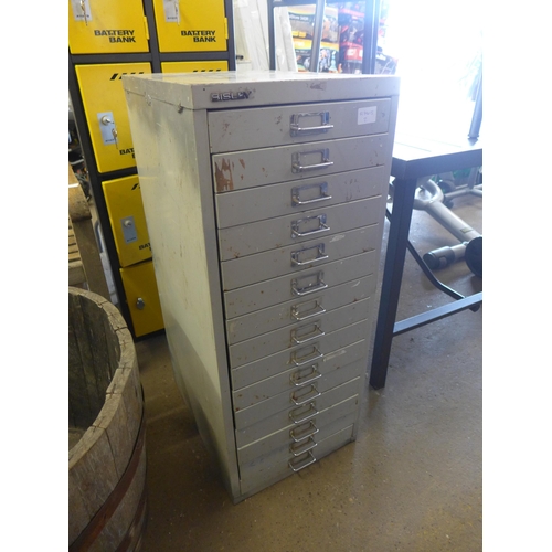 2340 - Bisley 15-drawer tool cabinet