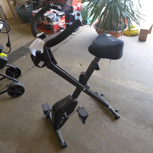 2343 - Bike X exercise bike with seat cover and time/speed/distance computer