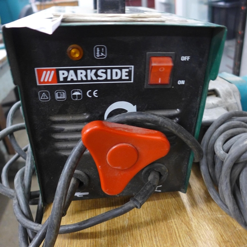 2034 - Parkside welder & Black & Decker scorpion saw a/f and 3 other power tools