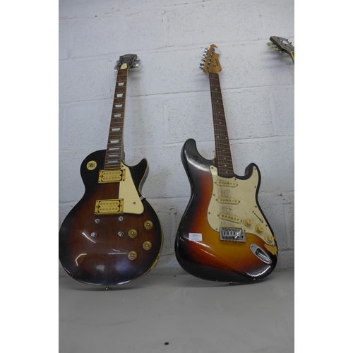 2052 - 2 Hohner Rockwood electric guitars