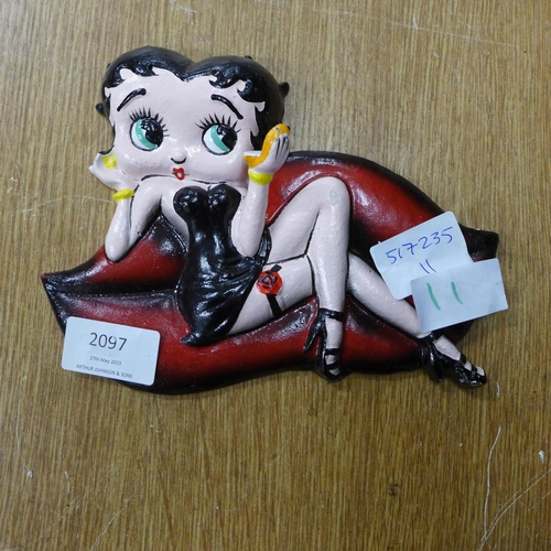 2097 - Betty Boop wall figure * this lot is subject to VAT