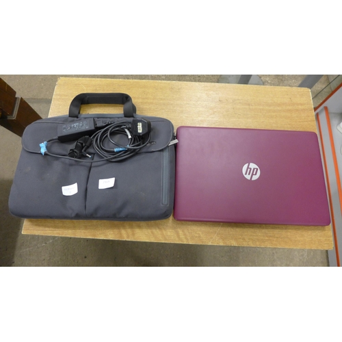 2169 - HP laptop with charger & bag