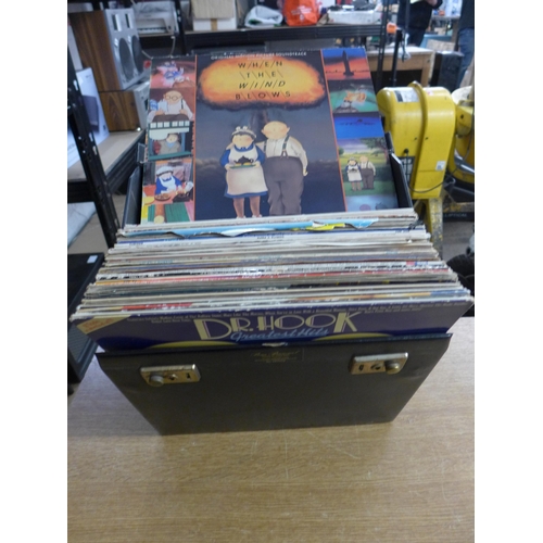 2203 - Approx. 45 LPs & records inc. The Shadows, Buddy Holly, Michael Bolton and  The Beach Boys