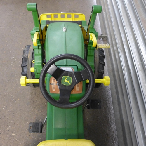 2242 - John Deer Large children's toy tractor - Police repossession