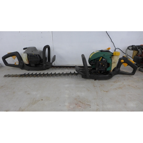 2261 - 2 Petrol hedge cutters including Titan TTL688HDC