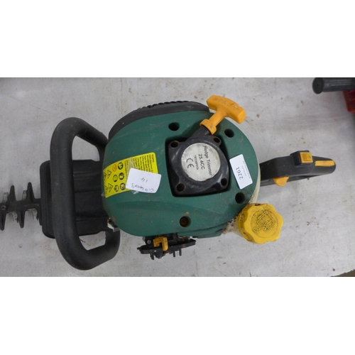 2261 - 2 Petrol hedge cutters including Titan TTL688HDC