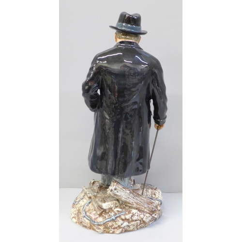 601 - A Royal Doulton limited edition figure of Winston  S. Churchill, 1993/5000, boxed with certificate o... 