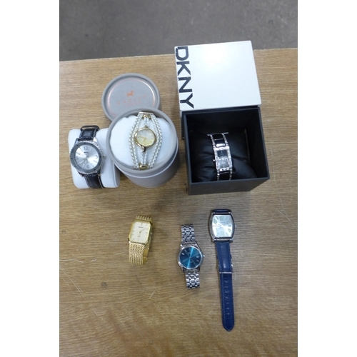 2154 - Eight fashion wristwatches inc. Radley, Sekonda, Citizen, Slazenger, Police and DKNY