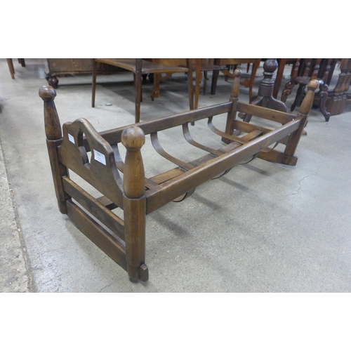 250 - A primitive beech child's cot