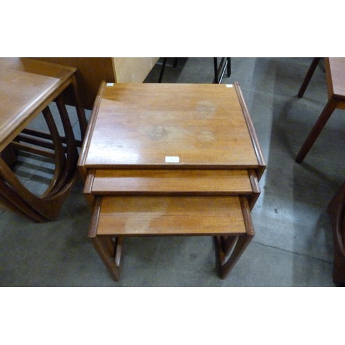 28 - A G-Plan Quadrille teak nest of tables