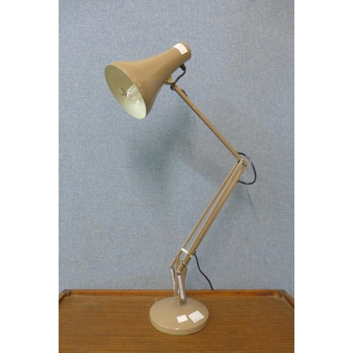 455 - A Herbert Terry & Sons Ltd. taupe metal anglepoise desk lamp